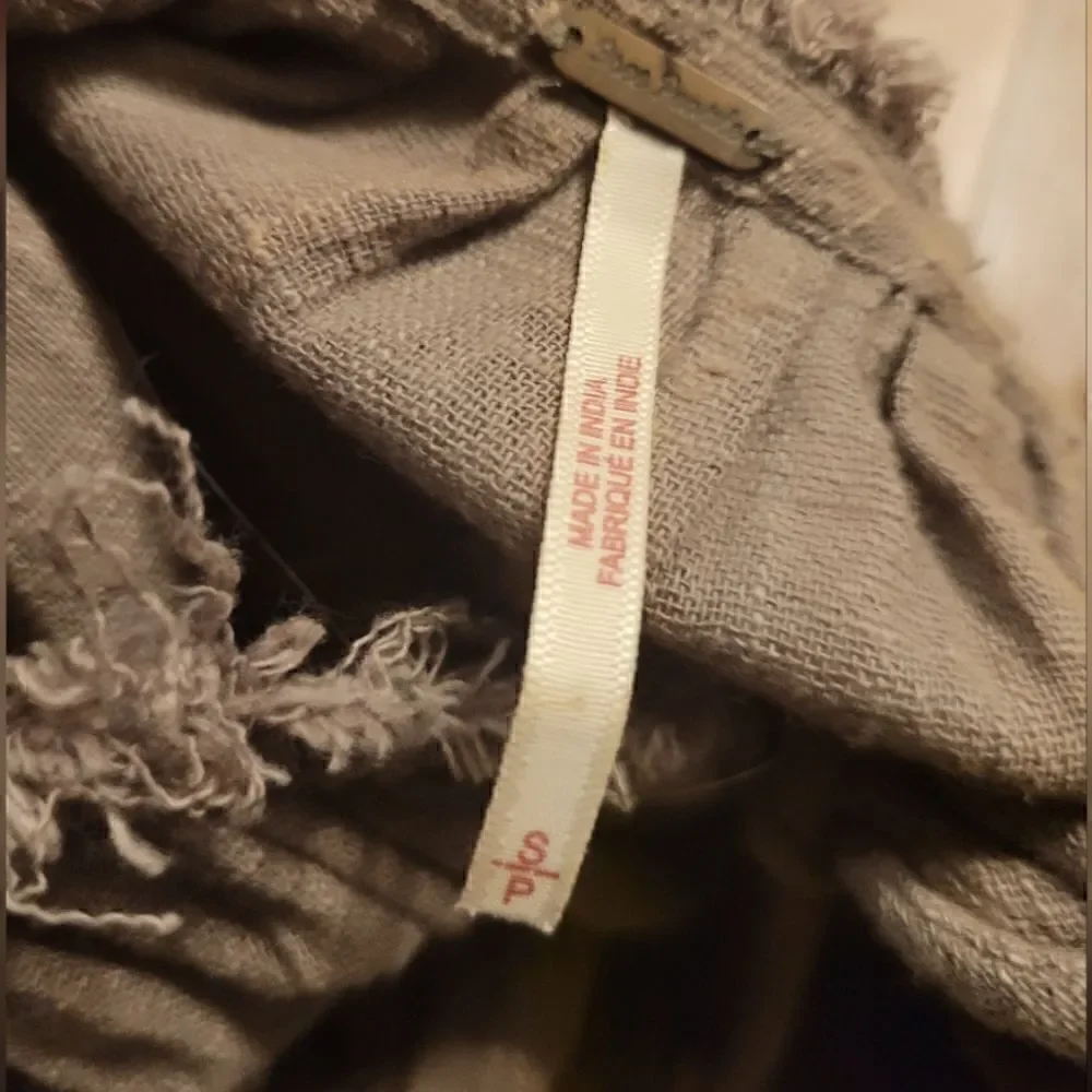 Free People Cotton Oversized Mini Dress Olive Size S